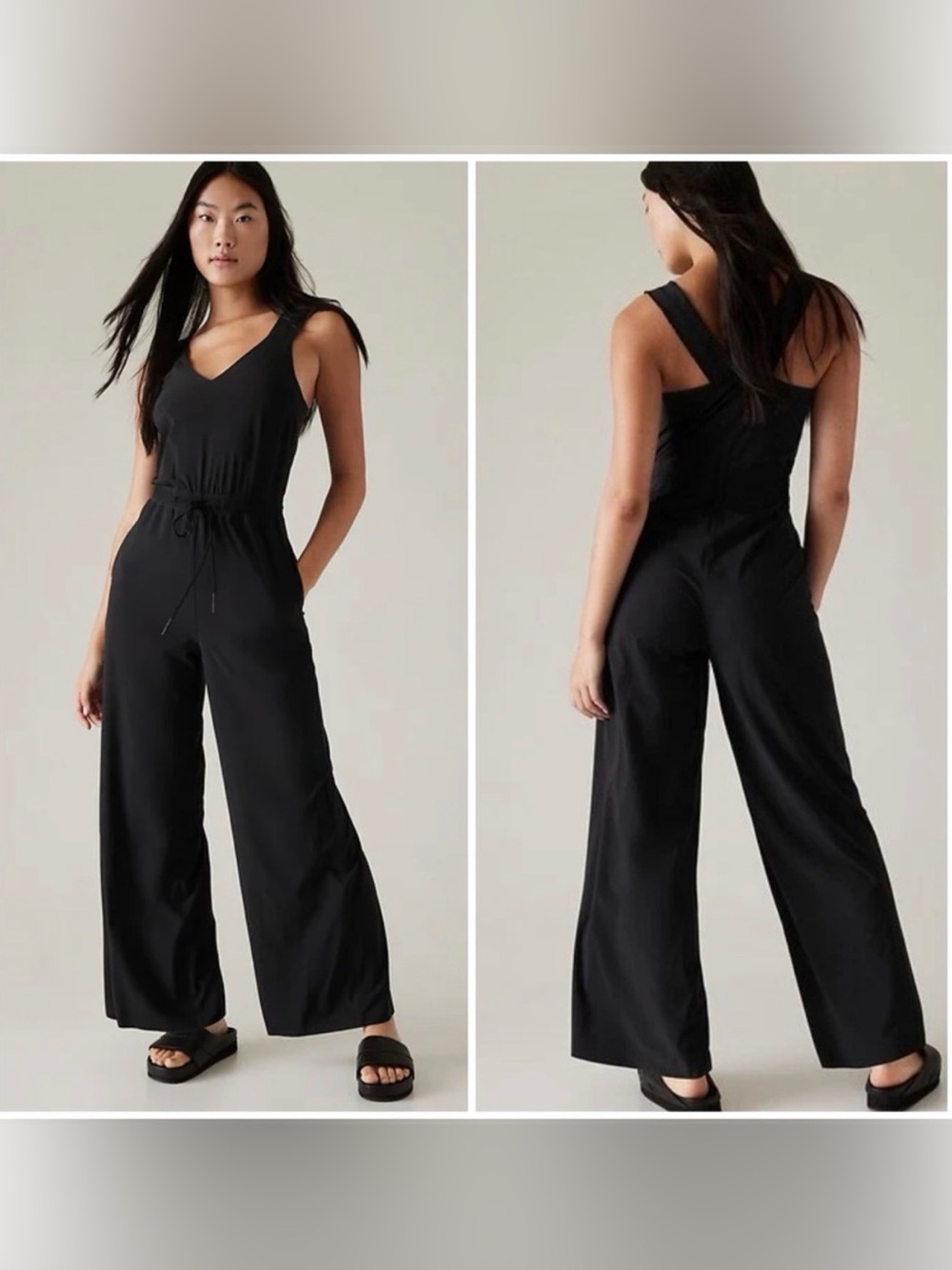 Athleta Savannah Jumpsuit Black Size 2